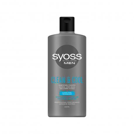 Syoss σαμπουάν μαλλιών clean & cool (440ml)
