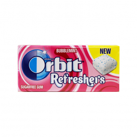 ORBIT ΤΣΙΧΛΕΣ REFRESHERS BUBBLEMINT - Χωρίς ζάχαρη (16g)