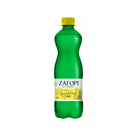 Ζαγόρι φυσικό μεταλλικό νερό ανθρακούχο go green λεμόνι (500ml)