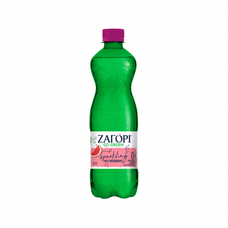 Ζαγόρι φυσικό μεταλλικό νερό ανθρακούχο go green pink grapefruit (500ml)