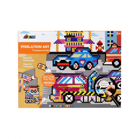 Avenir επιτραπέζιο παιχνίδι pixelation art πορτοκαλί - transportation