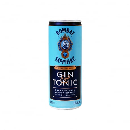 Bombay αλκοολούχο ποτό saphire gin & tonic (250ml)