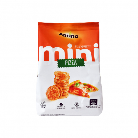 Agrino ρυζογκοφρέτα μίνι pizza - χωρίς γλουτένη (50g)