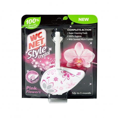 Wc net block wc style crystal pink flowers (36.5g)