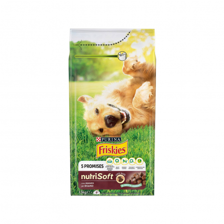 Friskies τροφή σκύλου ξηρά nutri soft με βοδινό (1.5kg)