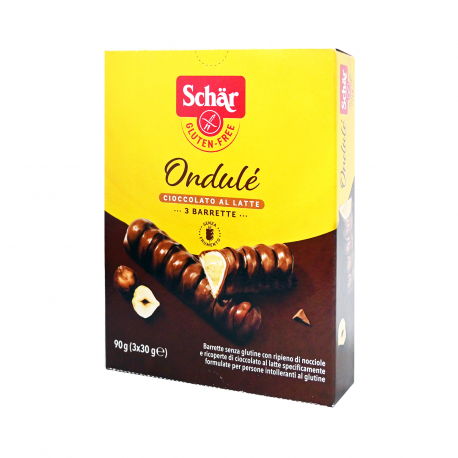 Schar γκοφρέτα ondule milk chocolate - χωρίς γλουτένη (3x30g)