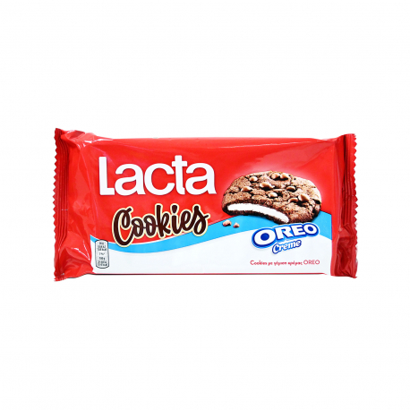 Lacta μπισκότα cookies oreo creme (156g)
