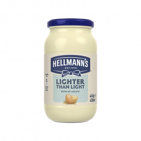 Hellmann's μαγιονέζα lighter than light 3% λιπαρά - vegetarian (450ml)