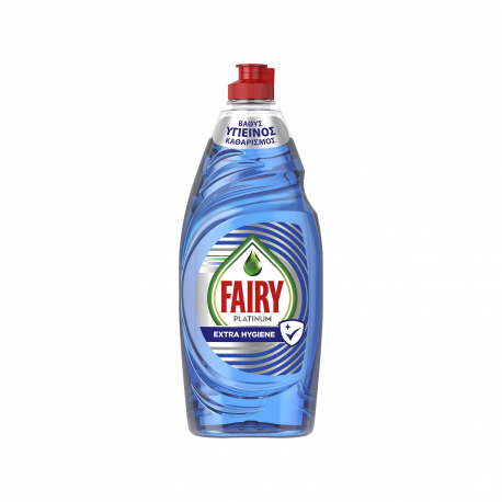 Fairy υγρό πιάτων για πλύσιμο στο χέρι platinum extra hygiene (654ml)