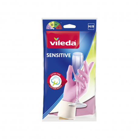 Vileda γάντια κουζίνας sensitive medium/ 8 
