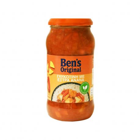 Ben's original σάλτσα έτοιμη γλυκόξινη me έξτρα ανανά - vegetarian,vegan (450g)