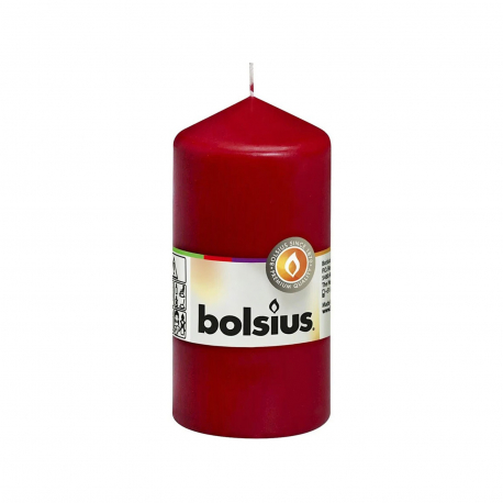 Bolsius κερί κυλινδρικό 120/58 wine red