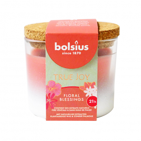 Bolsius κερί αρωματικό με καπάκι true joy floral blessings