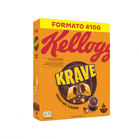 Kellogg's δημητριακά krave choco nut - vegetarian (410g)