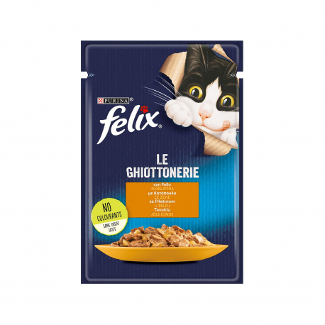 Felix τροφή γάτας με κοτόπουλο σε ζελέ (85g)