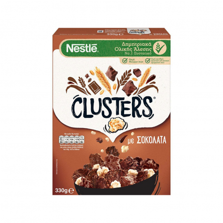 Clusters δημητριακά ολικής άλεσης chocolate (330g)