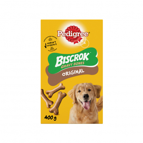 Pedigree τροφή σκύλου συμπληρωματική biscrok gravy bones original (400g)