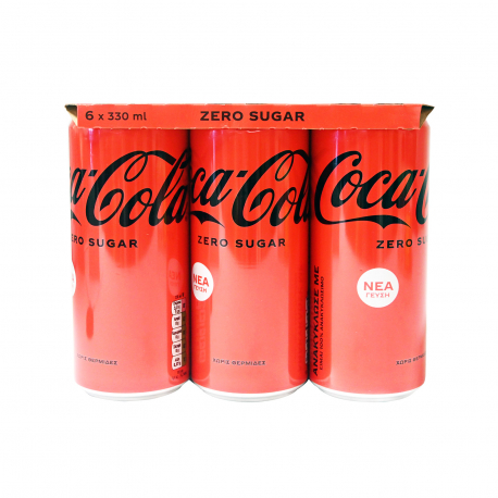 COCA COLA ΑΝΑΨΥΚΤΙΚΟ ZERO - Χωρίς ζάχαρη (6x330ml)