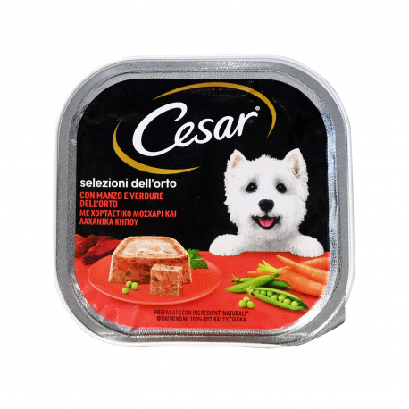 Cesar τροφή σκύλου με μοσχάρι & λαχανικά κήπου (300g)