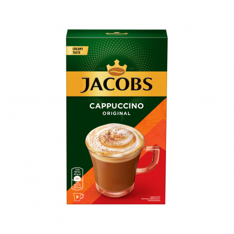 Jacobs στιγμιαίο ρόφημα καφέ cappuccino original 8 φακελάκια (8x11.6g)