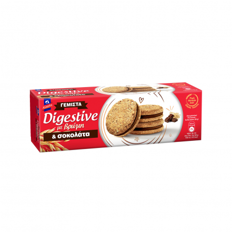 Αλλατίνη μπισκότα γεμιστά digestive με βρώμη & σοκολάτα (250g)
