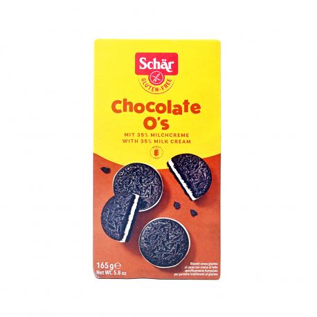 Schar μπισκότα chocolate o's - χωρίς γλουτένη (165g)