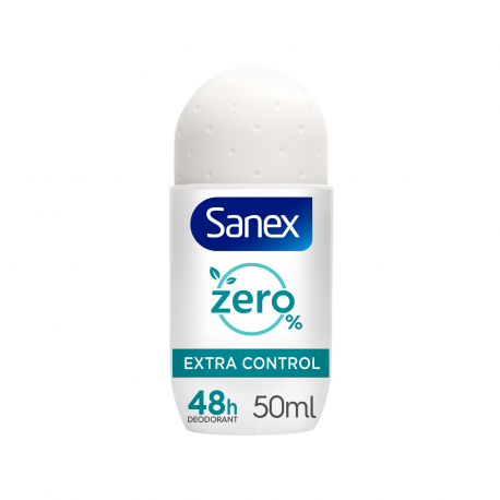 Sanex αποσμητικό roll on zero% extra control (50ml)