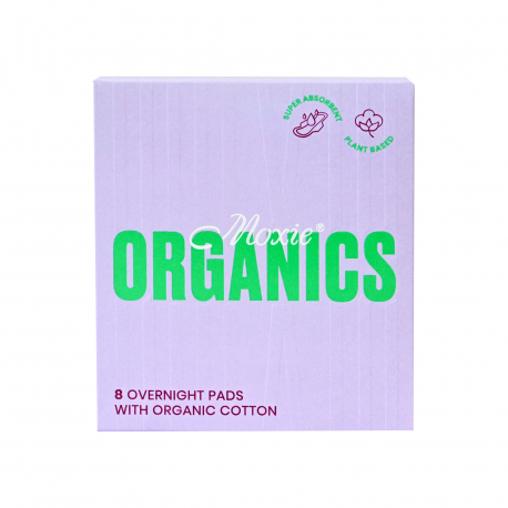 Moxie σερβιέτες organics overnight - προϊόντα που μας ξεχωρίζουν (8τεμ.)