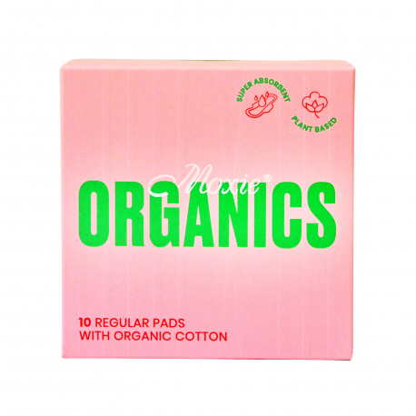 Moxie σερβιέτες organics regular - προϊόντα που μας ξεχωρίζουν (10τεμ.)