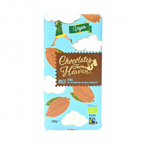 Fairtrade σοκολάτα κουβερτούρα from the heaven με σιρόπι ρυζιού - vegan (100g)