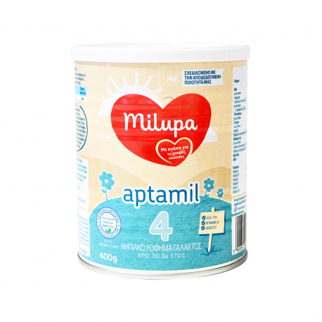 Milupa ρόφημα γάλακτος σε σκόνη παιδικό aptamil 4, 2+ ετών (400g)