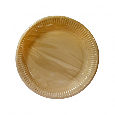 Decorata πιάτα μίας χρήσης μεγάλα - beige (8τεμ.)