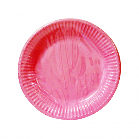 Decorata πιάτα μίας χρήσης μεσαία - ροζ (8τεμ.)