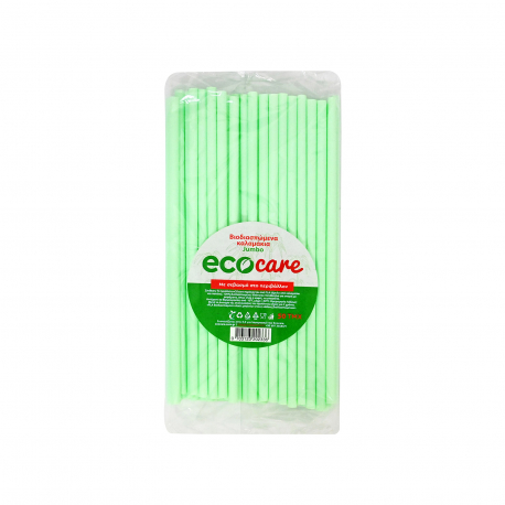 Ecocare καλαμάκια βιοδιασπώμενα (50τεμ.)