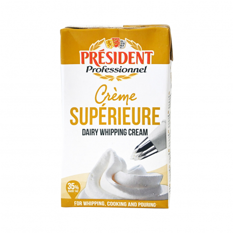 President κρέμα γάλακτος μακράς διάρκειας professionel 35% λιπαρά (1lt)