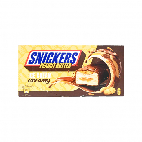 Snickers παγωτό πολυσυσκευασία peanut butter creamy (6x0.234kg)