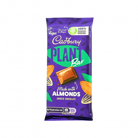 Cadbury φυτική σοκολάτα plant bar almonds - vegan (90g)
