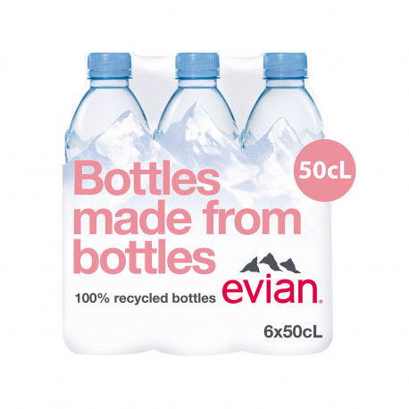 Evian φυσικό μεταλλικό νερό (6x500ml)