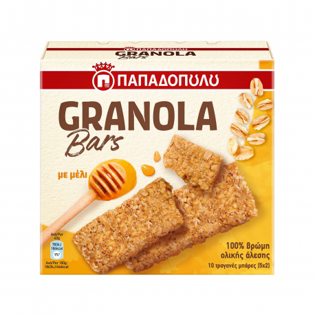 Παπαδοπούλου μπάρα βρώμης granola μέλι (5x42g)