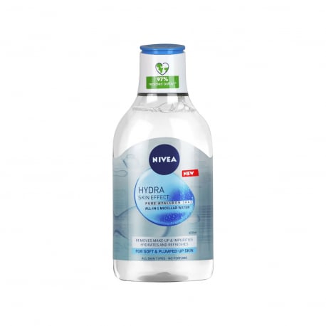 Nivea νερό καθαρισμού προσώπου micellar/ hydra skin effect (400ml)