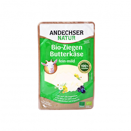 Andechser natur τυρί κατσικίσιο - βιολογικό, χωρίς λακτόζη, από κατσικίσιο γάλα σε φέτες (100g)