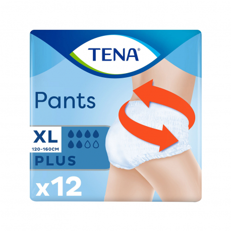 Tena εσώρουχα ακράτειας pants - plus extra large/ περιφέρεια 120-160cm (12τεμ.)