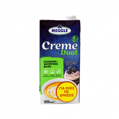 Meggle παρασκεύασμα creme dual με βουτυρόγαλο & φυτικά λιπαρά (1lt)
