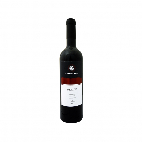 Διόνυσος wines κρασί ερυθρό ξηρό merlot (750ml)