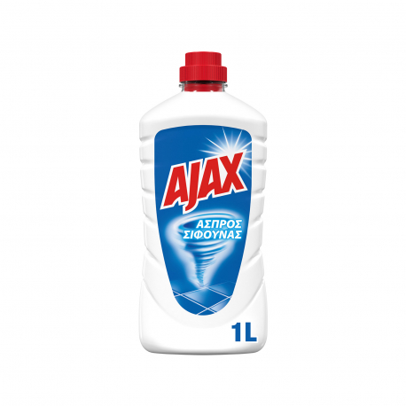 Ajax υγρό καθαριστικό γενικής χρήσης άσπρος σίφουνας κλασικό (1lt)