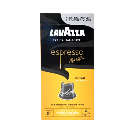Lavazza καφές espresso σε κάψουλες maestro lungo (10τεμ.)