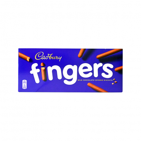 Cadbury μπισκότα fingers με σοκολάτα γάλακτος (114g)