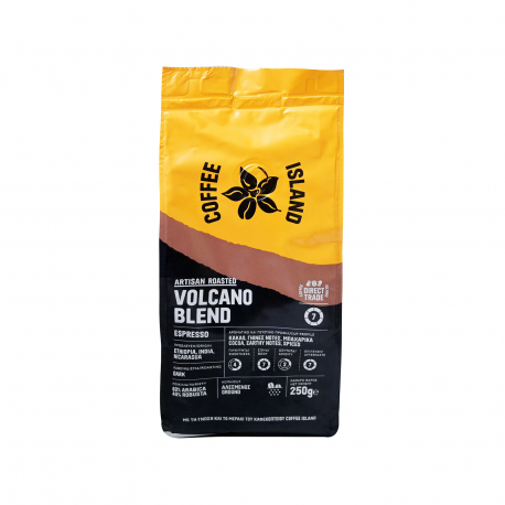 Coffee island καφές espresso volcano blend (250g)