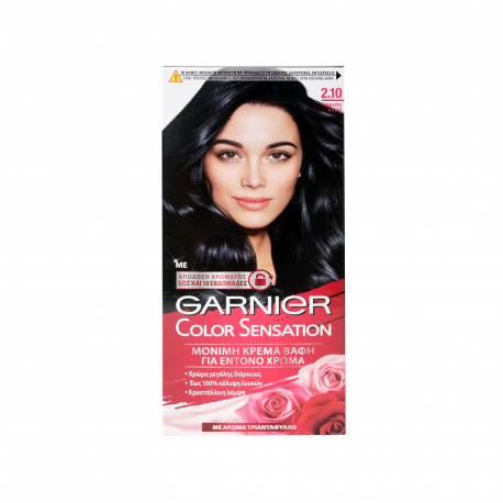 Garnier βαφή μαλλιών color sensation Νο. 2,10 μαύρο (40ml)