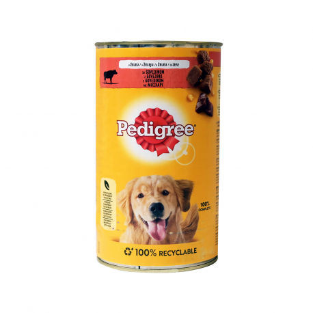 Pedigree τροφή σκύλου με μοσχάρι σε ζελέ (1200g)